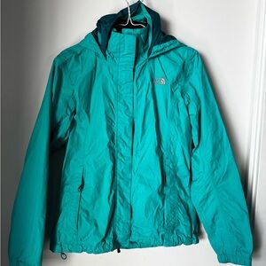 The North Face Teal and Black Jacket